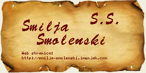 Smilja Smolenski vizit kartica